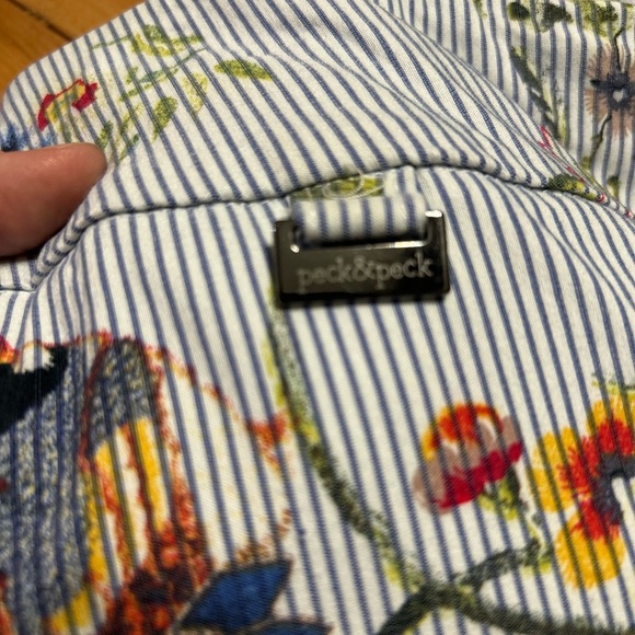 Peck and Peck pull on pants bird print size 12 - Picture 3 of 7